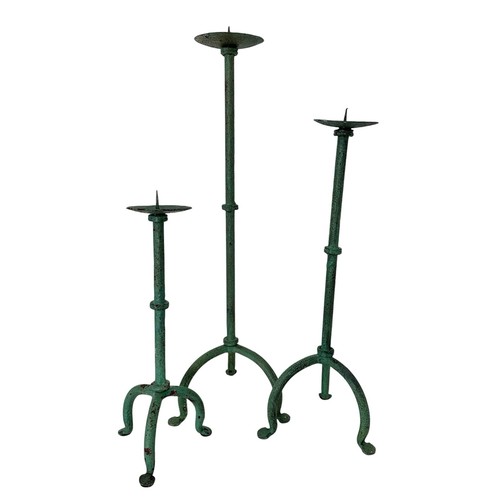 Set wrought iron pricket - 3,